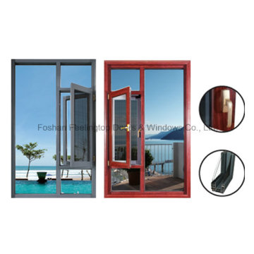 5mm Double Glazing Tempered Glass Aluminium Shutter Window (FT-W108)